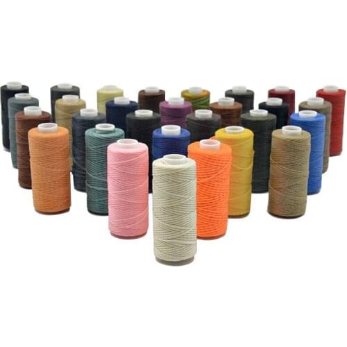 WhatIlife 1mm Thickness 150D Hand-Woven Waxed Rope For DIY Handicraft Tool 36 Colors Leather Wax Cord Thread Sewing Accessories