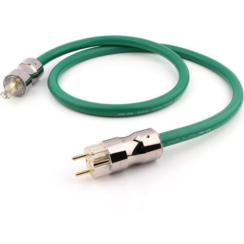 Yter 2328 HI-End Copper Silver Mixed HIFI Power Cable Schuko Power Leads AC Power Cord For HIFI CD AMP AUDIO System