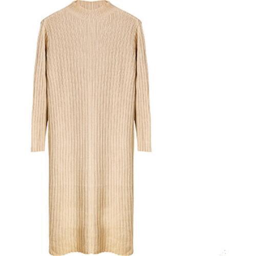 100%hand made cashmere wool blend thick knit women fashion turtleneck slim long pullover sweater solid color M-XL