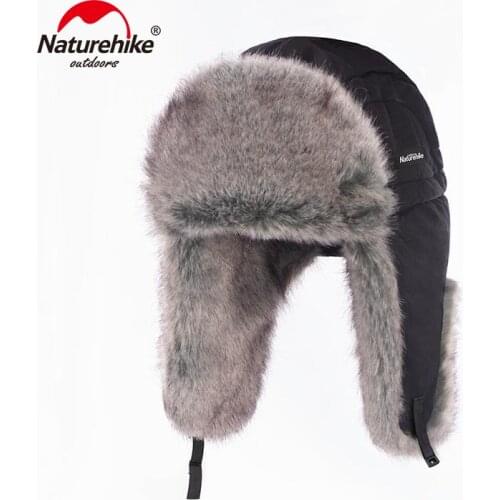 Naturehike Winter Windproof Warm Lei Feng Hat Faux Fox Fur Hat Outdoor Riding Ear Protection Hat NH19FS017