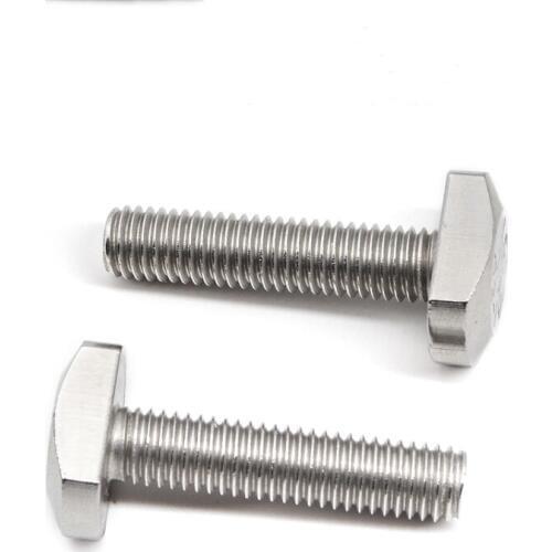 10pcs M5 stainless steel T-type screw plate screws home decoration bolts 12mm-40mm length