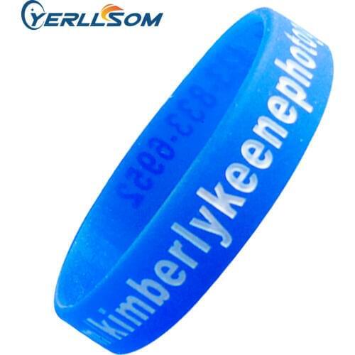 1000pcs/Lot High Quality Custom Personalized Rubber Bands for promotional gifts Y060311