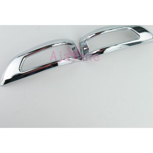 2012-2015 Door Mirror Trim Cover ABS 2pcs Chrome Detector Car Styling For Toyota Fortuner SW4 Accessories