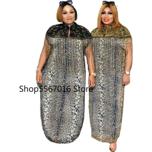 African Dresses And Pant For Women Plus Size Clothing Dashiki Tassel Sequins Abaya Muslim Dress Africa Clothes Robe 2 Piece Sets