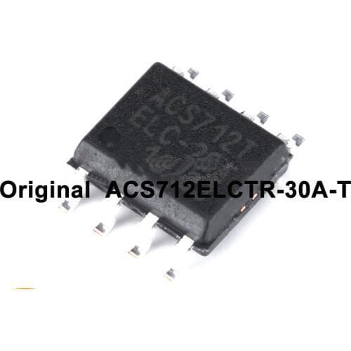 Free shipping ALLEGRO SOP-8 ACS712ELCTR-30A-T current sensor range ACS712E 30A Voltage isolation sensor
