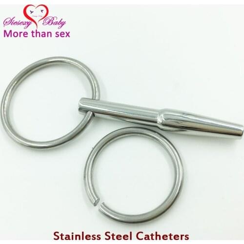 DA-005 55mm Sex Fetish Hollow Stainless Steel Penis Plug Urethral Dilators Catheters sounds Prince Stretching Sex Toys for Men