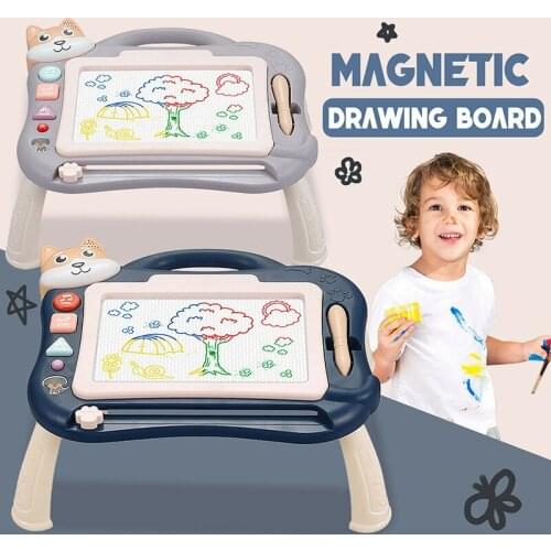 New Kids Magnetic Drawing Board With Holder And Music Graffiti Painting Board Toys Игрушки Для Детей Montessori