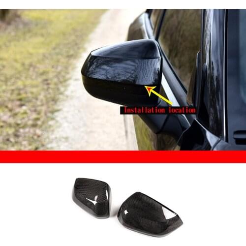 For Audi Q2 2017-19 Q3 2019-20 Real Carbon Fiber Side Rear View Mirror Cover Trim Exterior Car Accessories(Replacement Parts)