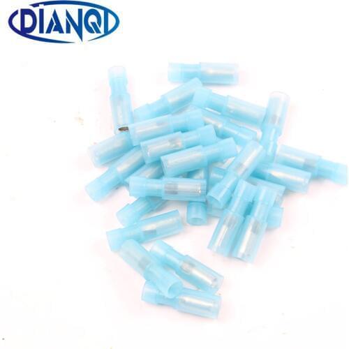 DMWD FRFNY2-156 FRFNY2.5-156 Nylon brass Bullet Shaped Female Wire Connector Electrical Crimp Terminal 100PCS 1.5-2.5mm2 FRFNY