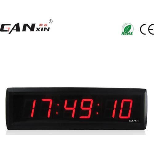 [Ganxin]Led 1.8'' red wall clock Digital preset Timer with rohs square wall clock