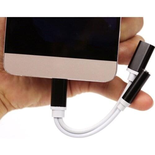 EGizmo 2in1 USB Type C Charging Audio Cable Type-C to 3.5 mm Audio Jack Headphone Earphone Audio Splitter Adapter Cable #275279