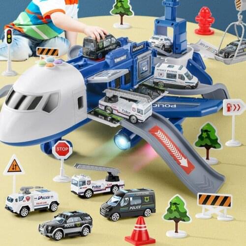 Deformation Music Simulation Track Inertia Childrens Toy Aircraft Large Size Passenger Plane Kids Airliner Toy Car
