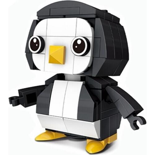 Animals Friend Blocks Model Building 105PCS Accessories Toy For Children Toys Hobbies Penguin LTHM041 Friends Animals Kids Gifts
