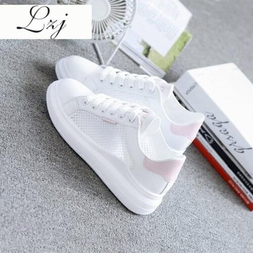 Women Casual Shoes Summer Spring Women Shoes Fashion Embroidered Breathable Hollow Lace-Up Sneakers Women shoes 2021
