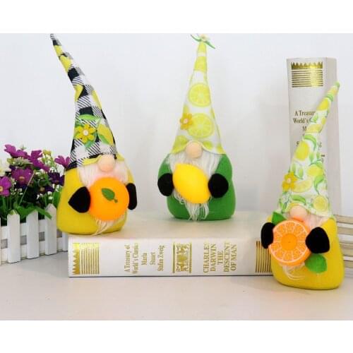 Summer Fruit Faceless Doll Ornaments Home Farmhouse Kitchen Decor Shelf Tiered Tray Decorations Birthday Gift Decor Baby shower