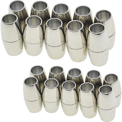 20 Pcs Connectors Magnetic Clasps For DIY Bracelets Kuhimiho Closure for Necklaces Bracelets Jewelry Findings Mixed Sizes