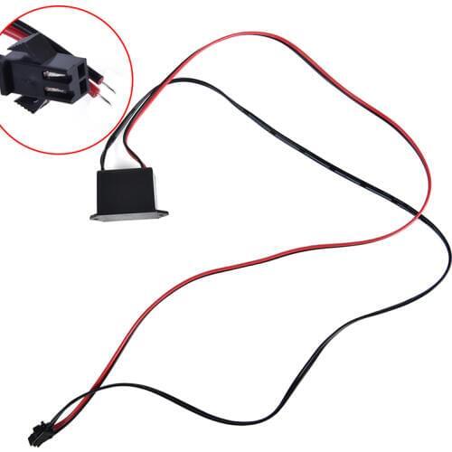DC 12V Mini Neon EL Wire Power Driver Controller 1-5M Glow Cable Strip Light Inverter Supply Adapter Flexible Neon Wire Driver