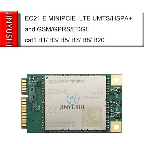 Quectel EC21-E EC21EFA-512-STD MINI PCIE cat1 LTE UMTS/HSPA+ and GSM/GPRS/EDGE B1/ B3/ B5/ B7/ B8/ B20 EMEA EC21EFA