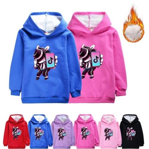 TIK TOK Fashionable childrens clothes Fall Winter Girl Boy Hoodie Coat Pullover for Baby Boy Girl