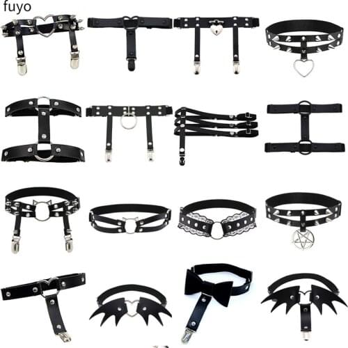 Fashion Sexy Elasticity Harness Heart Leg Chain Garter Belts Cosplay Spike High Quality Elastic Thigh Ring Garter Bondage Belts
