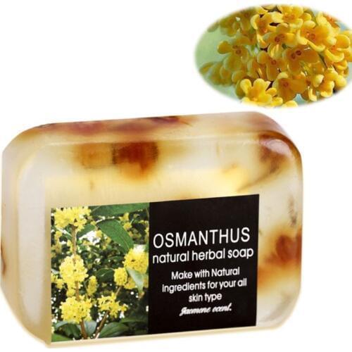 90g Natural Jasmine Flower Essential Oil Handmade Soap Aromatherapy Fragrant Face Skin Cleansing Moisturizing Whitening Nourishi