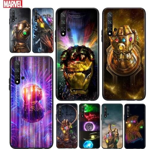 Marvel Infinite Gloves For Huawei Honor 10 20 30 10i 20i 30i 10X V20 V30 20S 30S 30i X10 Pro Lite Black Silicone Soft Phone Case