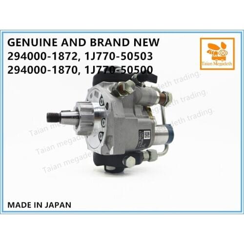 GENUINE AND BRAND NEW COMMON RAIL FUEL PUMP 294000-1872, 1J770-50503, 294000-1870, 1J770-50500