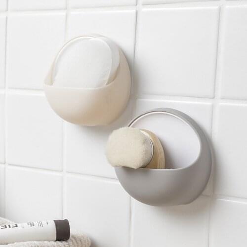 Bathroom Shower Soap Tray Wall Mounted Sponge Dishes Self Adhesive Hanging Storage Rack Box Drain Holder Kitchen Tool Sink Shelf