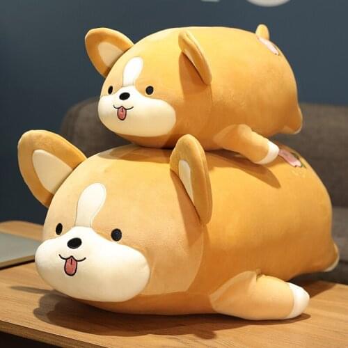 45-80cm Kawaii Fat Shiba Inu Dog Plush Toys Lovely Dolls Pillow Stuffed Soft Cushion for Kids Girls Birthday Valentine Gifts