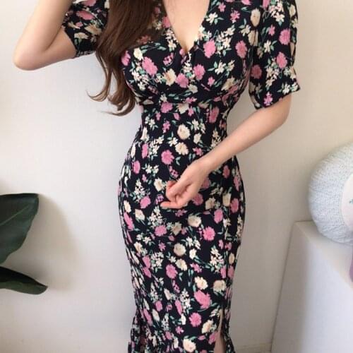 SHTONGHUA Summer Chiffon Dresses