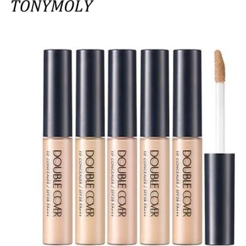 TONYMOLY Double Cover Tip Concealer SPF38+ PA+++ Makeup Liquid Concealer Convenient Eye Concealer Cream Waterproof KoreaCosmetic