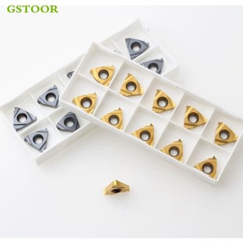10PCS 16ER 16IR 8UN 10UN 12UN 14UN 16UN 18UN 20UN 24UN GM10 GG20 Lathe Threading Carbide Inserts CNC Carbide Inserts Cutter Tool