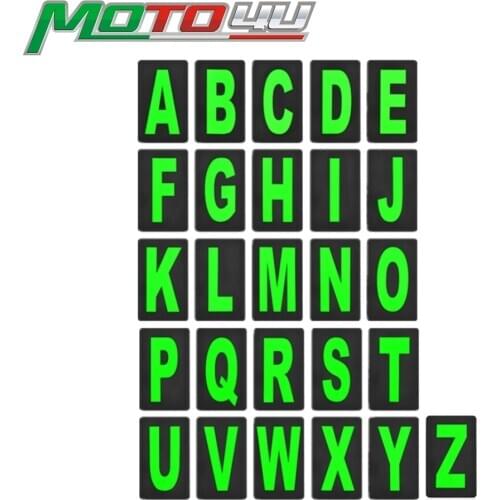 Universal Motorcycle Letter Set For Pitboard Tote Board Info Board Big Size Race Complete Set 26 Cards "A To Z" Letter Kit