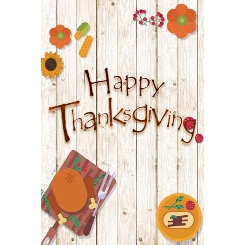 Happy Thanksgiving Roast Turkey Vintage Look 20X30 cm Metal Decoration Art Sign for Home Kitchen Bathroom Farm Garden Garage