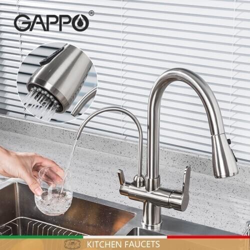 Gappo Kitchen Faucets Filter Drinking Water Mixer Pull Out Sink Faucet Crane Purification Kitchen Hot and Cold Mixer Faucet