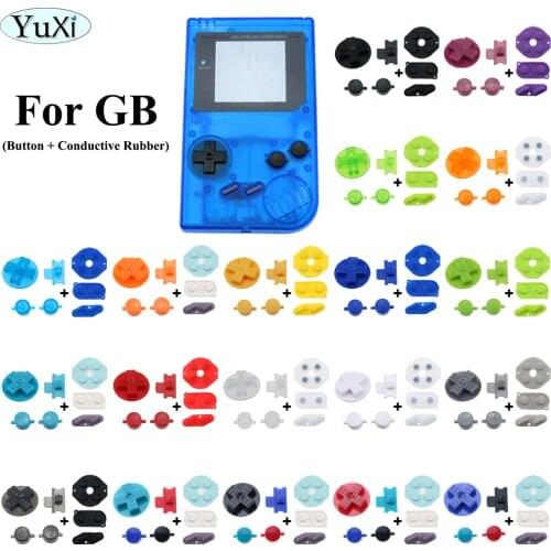 YuXi Rubber Conductive Button A B D Pad Silicone Start Select Keypad + DIY Buttons Set For Gameboy Classic for GB DMG Accessory