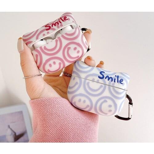 Protective Earphone Cover Case For Apple AirPods 1 2 Pro 2nd Cat Shape Smiley Cute Soft TPU Headphone Coque funda Accessories