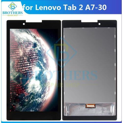 LCD For Lenovo Tab 2 A7-30 LCD Dispaly Assembly LCD Screen MT8382M MT8127 Tablet PC Touch Screen Digitizer Full Assembly Tested