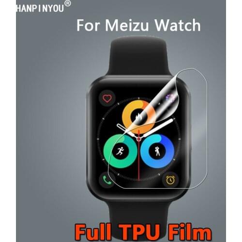 10Pcs For Meizu Watch Smartwatch Ultra Clear Slim Full Cover Soft TPU Hydrogel Film Screen Protector -Not Tempered Glass