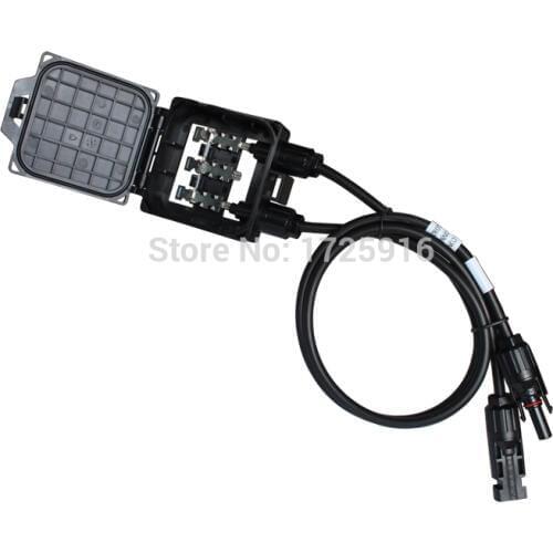 50 sets / Lot IP67 High quality 3 rails 2 diode solar PV junction boxes for solar system