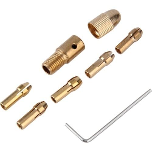 8Pcs 0.5-m Small Electric Drill Bit Collet Mini Twist Chuck Tool Kit CNIM Hot