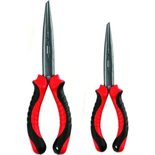 BaMMax Fishing Stainless Steel Multifunction Fishing Pliers Sea Fishing Scissors Swivel Snap Hook Rubber Handle tool Accessores
