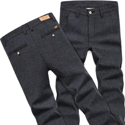 Size 28-38 Mens pants High quality Cotton Casual Long Full Length Pants Trousers 2 colors