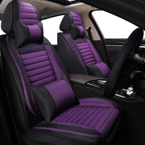 ZHOUSHENGLEE Universal Flax Car Seat covers for Nissan all model qashqai x-trail tiida Murano March Teana quest Patrol Paladin
