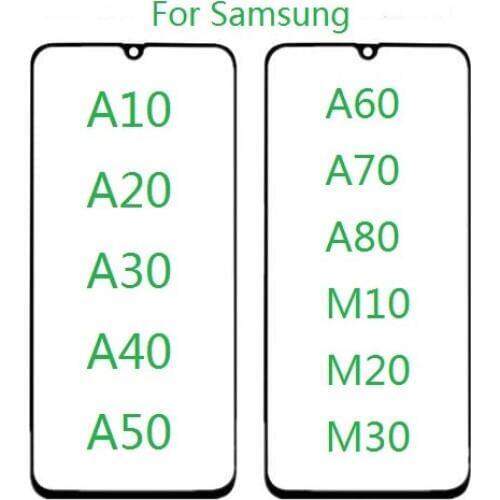 For Samsung Galaxy A10 A20 A30 A40 A50 A60 A70 A80 M10 M20 M30 Replacement Front Outer Glass Lens Repair phone Touch Screen new