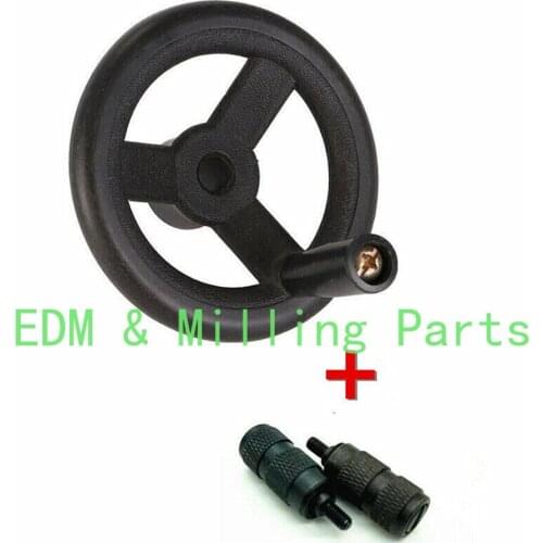 CNC MP6210 Milling Machine Feed Plastic Hand Wheel & 2 Reverse Knob Mill Tool For Bridgeport B125+B126