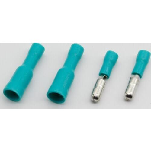 Hot 50 X Green Male Female Bullet Connector Crimp Terminals Wiring