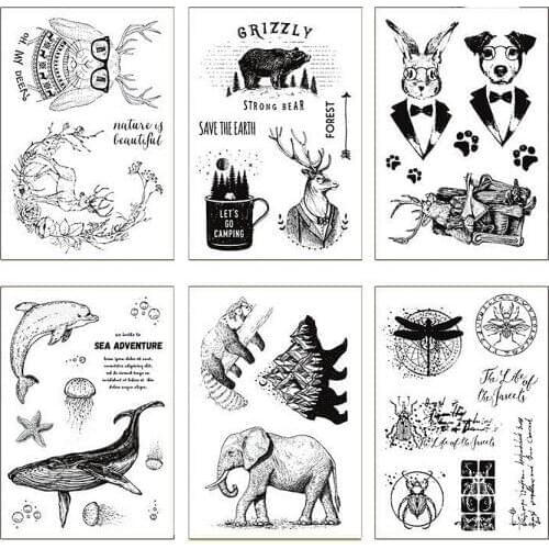 Hot sale Village script Transparent Clear Stamps / Silicone Seals Roller Stamp for DIY scrapbooking photo album/Card Making