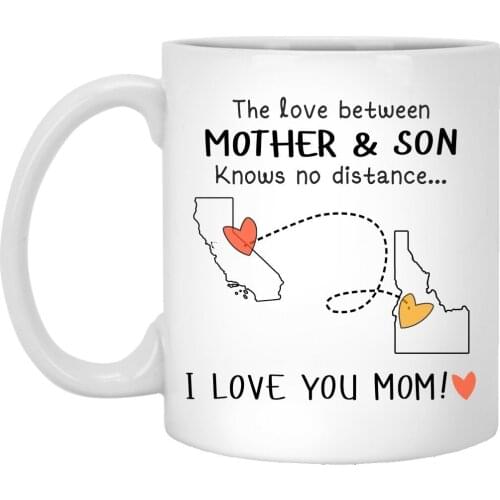 The Love Between Mother and Son Knows No Distance - Ceramic Coffee/Tea Mug 11 oz - White