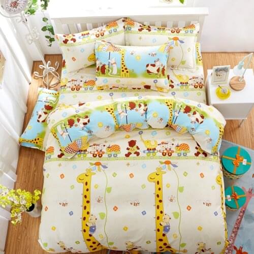 Animals Printed Home Textile Printed 3/4pcs Bedding Set Bed Cover Bed Sheet Duvet Cover Pillowcase Bed Linen Bedclothes Queen